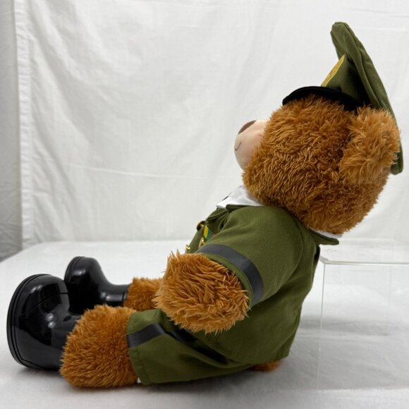 Build A Bear 16" Plush Toy Brown Bear with Army Officer Uniform Hat Boots - Picture 6 of 11